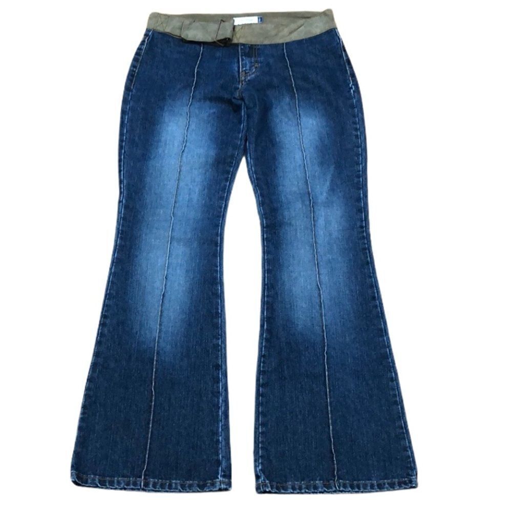 Vintage Y2K Jordache Flare Jeans with Suede Belt Size 9/10